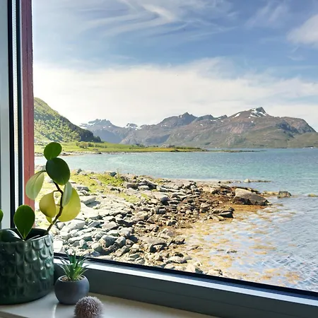 Modern Seafront With Sauna 8 Mins To Leknes *