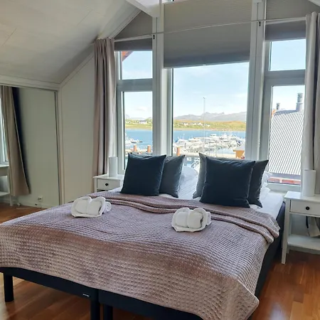 Semesterbostad Modern Seafront With Sauna 8 Mins To Leknes