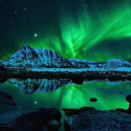 Modern Seafront With Sauna 8 Mins To Leknes Storeidet