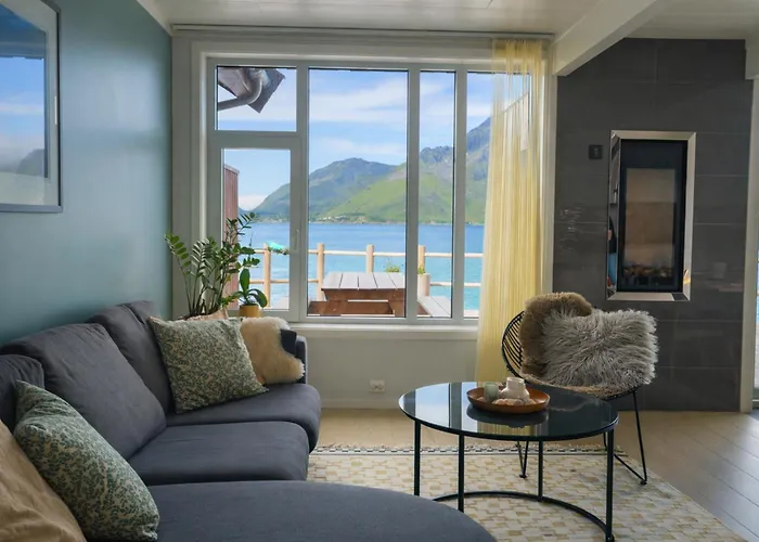 Modern Seafront With Sauna 8 Mins To Leknes * Storeidet